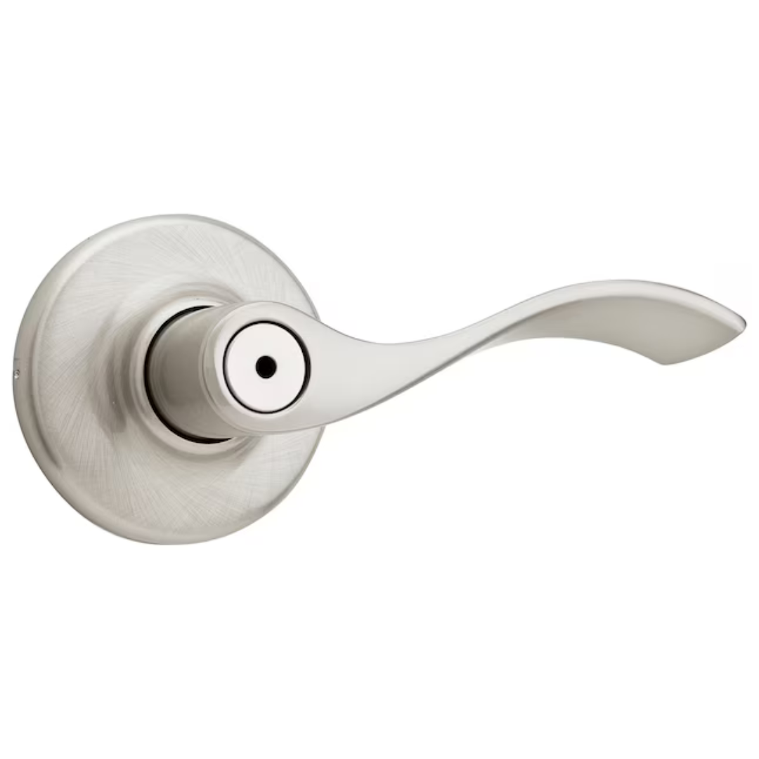 Mowvera Satin Nickel Interior Privacy Door Handle