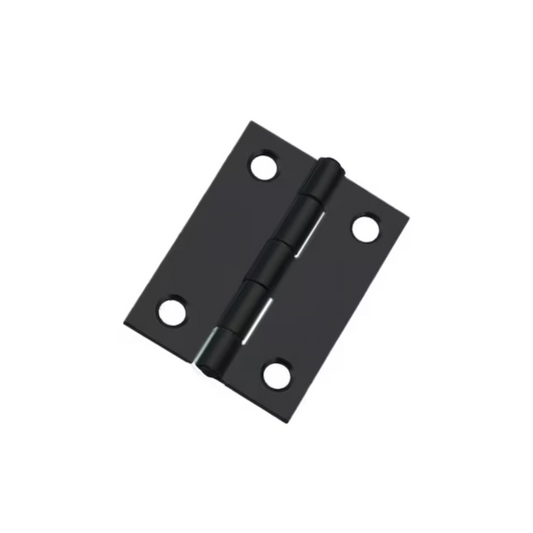 Mowvera 2-Inches Matte Black Mortise Door Hinge 2-Pack