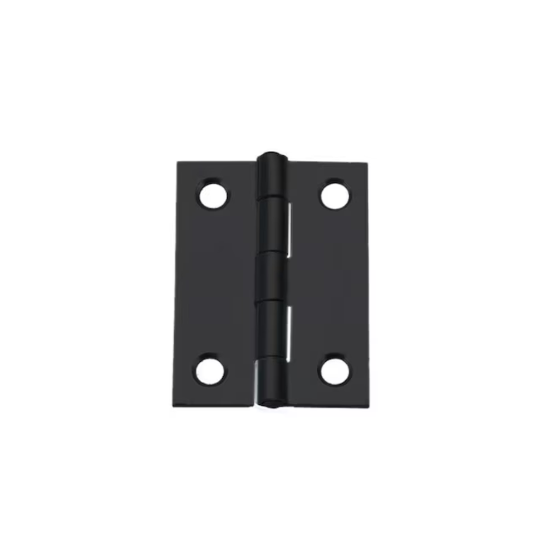Mowvera 2-Inches Matte Black Mortise Door Hinge 2-Pack