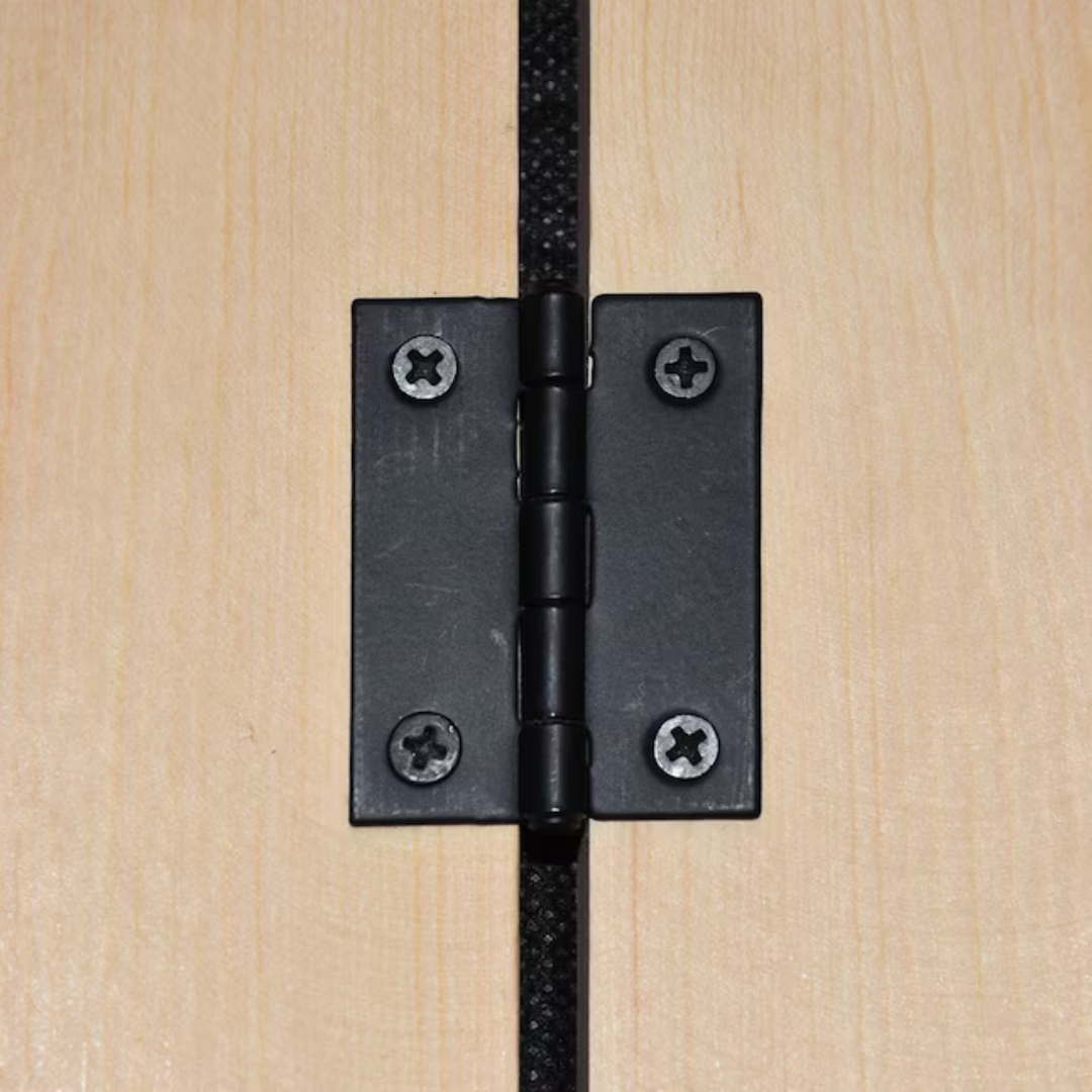Mowvera 2-Inches Matte Black Mortise Door Hinge 2-Pack