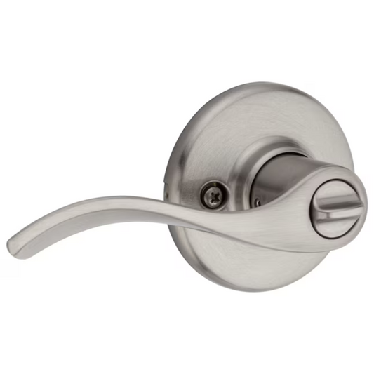 Mowvera Satin Nickel Interior Privacy Door Handle
